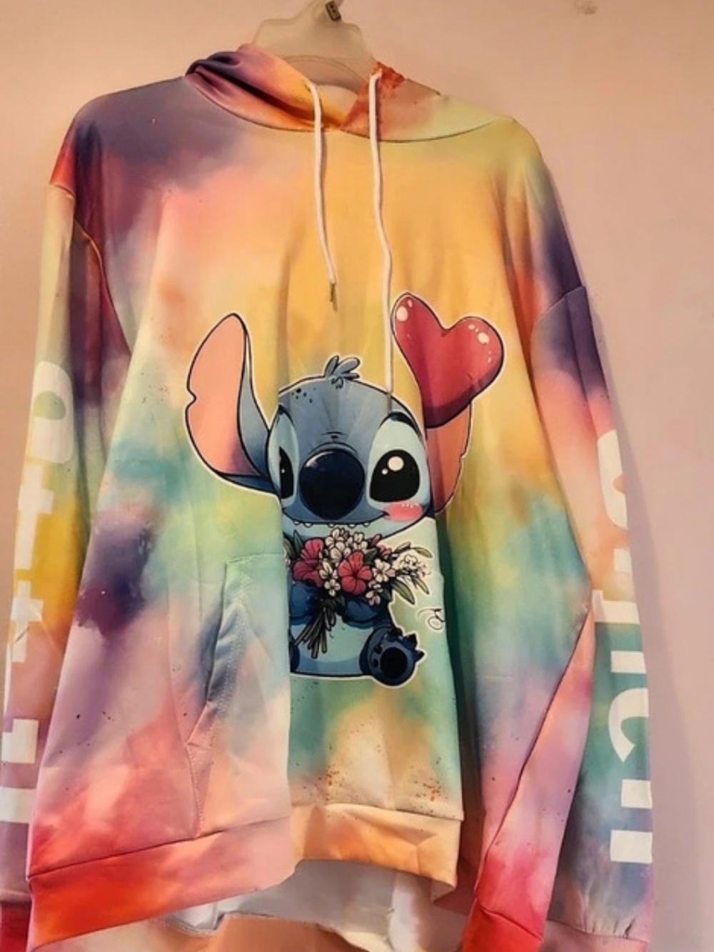 Disney Stitch Tie-Dye Hoodie XXL